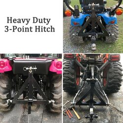 Different types of 3 point hitches and tractors