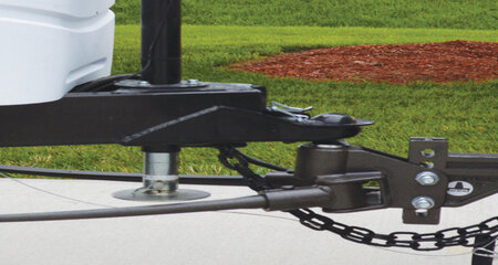 Shocker Air Hitch with Sway Control Drop Ball Mount