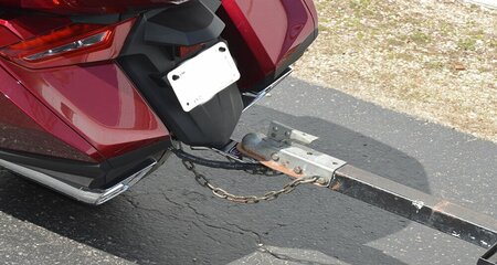 trailer hitch attached with Honda Goldwing