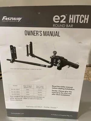 Fastway e2 hitch user manual